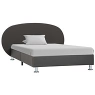 Bed frame gray faux leather 90x200 cm - Bed Frame