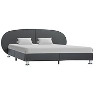 Bed frame gray faux leather 140x200 cm - Bed Frame