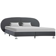 Bed frame gray faux leather 160x200 cm - Bed Frame