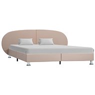 Cappuccino bed frame faux leather 160x200 cm - Bed Frame