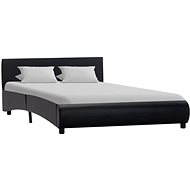 Bed frame black faux leather 120x200 cm - Bed Frame