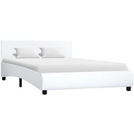 Bed frame white faux leather 140x200 cm - Bed Frame