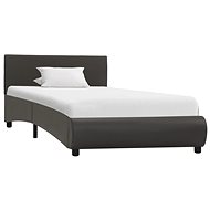 Bed frame gray faux leather 100x200 cm - Bed Frame