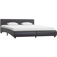 Bed frame gray faux leather 160x200 cm - Bed Frame