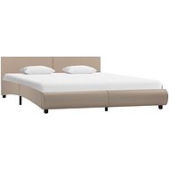Cappuccino bed frame faux leather 180x200 cm - Bed Frame