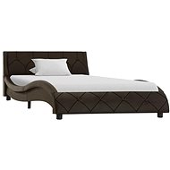 Bed frame gray faux leather 90x200 cm - Bed Frame