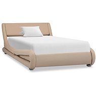 Bed frame cappuccino faux leather 90x200 cm - Bed Frame