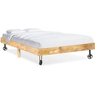 Bed frame solid mango wood 120x200 cm - Bed Frame
