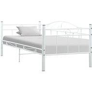 Day bed frame white metal 90x200 cm - Bed
