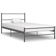 Bed frame gray metal 90x200 cm - Bed Frame
