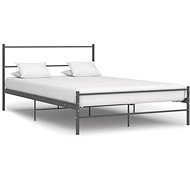Bed frame grey metal 140x200 cm - Bed