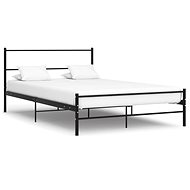 Black metal bed frame 160x200 cm - Bed
