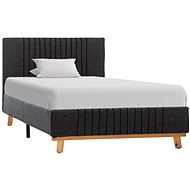 Bed frame dark gray textile 90x200 cm - Bed Frame