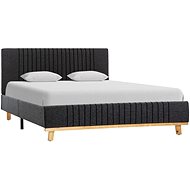 Bed frame dark gray textile 120x200 cm - Bed Frame