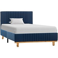 Bed frame blue textile 90x200 cm - Bed Frame
