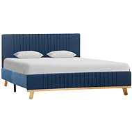 Bed frame blue textile 120x200 cm - Bed Frame