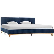Bed frame blue textile 180x200 cm - Bed Frame