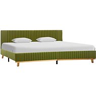 Bed frame green textile 160x200 cm - Bed Frame