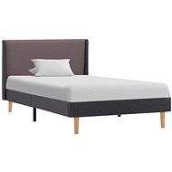 Bed frame taupe textile 90x200 cm - Bed Frame