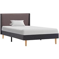 Bed frame taupe textile 100x200 cm - Bed Frame