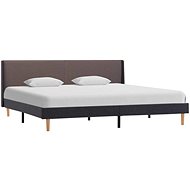 Bed frame taupe textile 160x200 cm - Bed Frame