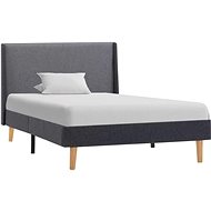 Bed frame gray textile 100x200 cm - Bed Frame
