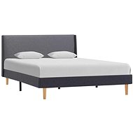 Bed frame gray textile 140x200 cm - Bed Frame