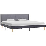 Bed frame gray textile 180x200 cm - Bed Frame