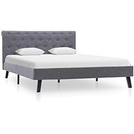 Bed frame dark gray textile 120x200 cm - Bed Frame