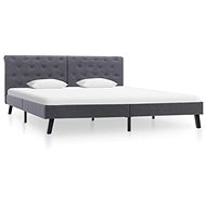Bed frame dark gray textile 160x200 cm - Bed Frame