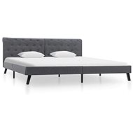 Bed frame dark gray textile 180x200 cm - Bed Frame