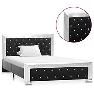 Bed frame black faux leather 120x200 cm - Bed Frame
