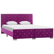 Bed frame purple textile 140x200 cm - Bed Frame