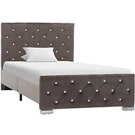 Bed frame gray textile 90x200 cm - Bed Frame