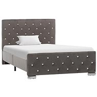 Bed frame gray textile 100x200 cm - Bed Frame