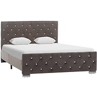 Bed frame gray textile 120x200 cm - Bed Frame