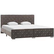 Bed frame gray textile 160x200 cm - Bed Frame
