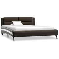 Bed frame gray faux leather 100x200 cm - Bed Frame