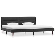 Bed frame dark gray textile 180x200 cm - Bed Frame