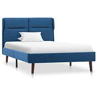 Bed frame blue textile 100x200 cm - Bed Frame