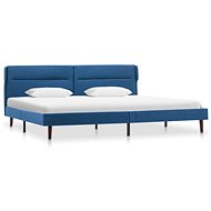 Bed frame blue textile 180x200 cm - Bed Frame