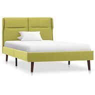 Bed frame green textile 100x200 cm - Bed Frame