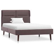 Bed frame taupe textile 90x200 cm - Bed Frame
