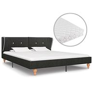 Bed with dark gray jute mattress 160x200 cm - Bed