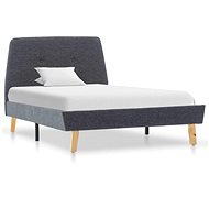 Bed frame dark gray textile 90x200 cm - Bed Frame