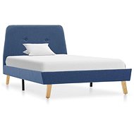 Bed frame blue textile 100x200 cm - Bed Frame