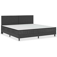 Bed frame gray textile 200x200 cm - Bed Frame