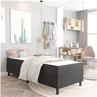 Bed frame gray textile 90x200 cm - Bed Frame