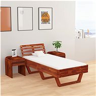 Bed frame solid acacia wood 90x200 cm - Bed Frame