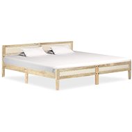 Bed frame solid mango wood 200 cm - Bed Frame